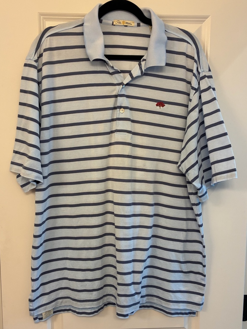 PETER MILLAR Short Sleeve Golf Polo Royal Poinciana Golf Club Naples Size Large
